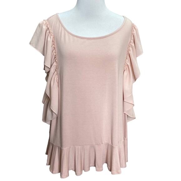 Vince Camuto Ruffle Viscose Blouse - Picture 1 of 6